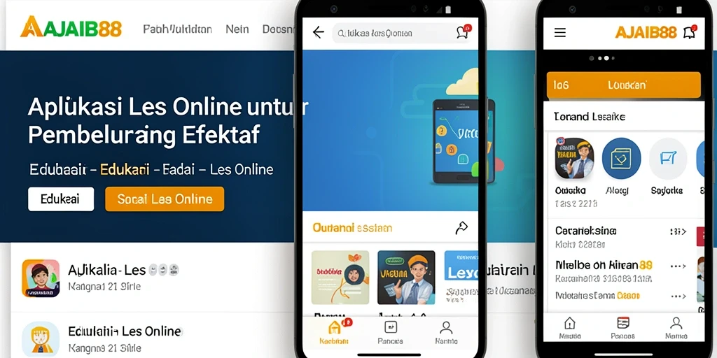 Antarmuka AJAIB88 yang intuitif dan mudah digunakan untuk Les Online.