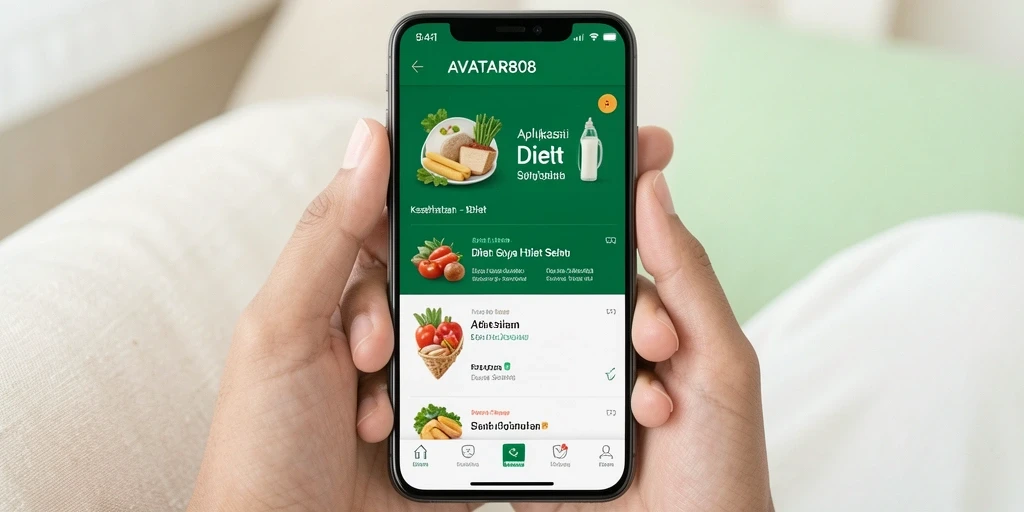 Tampilan antarmuka aplikasi AVATAR808 yang user-friendly dan informatif.