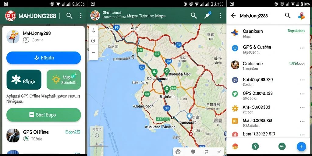 Tampilan antarmuka pengguna MAHJONG288 yang intuitif untuk GPS Offline Maps.