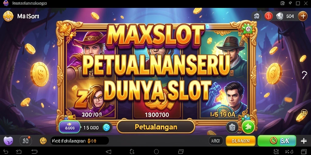 Antarmuka seru dari game Petualangan MAXSLOT yang memikat.