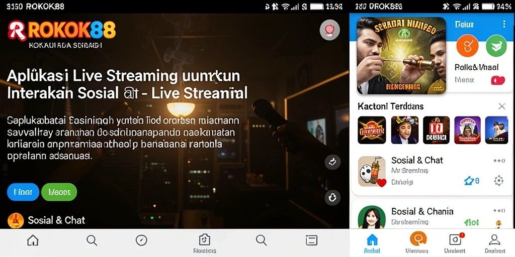 Antarmuka ROKOK88 untuk Live Streaming yang interaktif dan menarik.