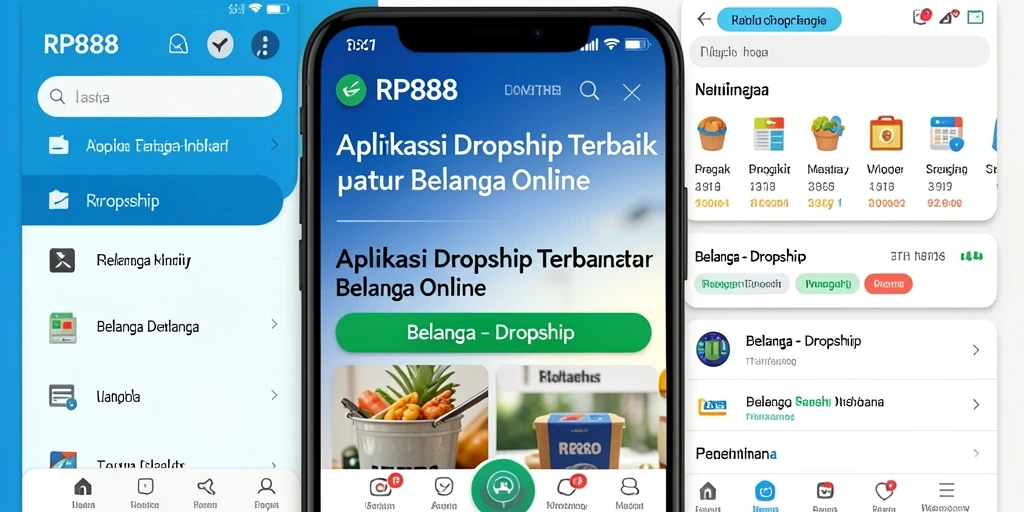Antarmuka RP888 yang intuitif dan mudah digunakan untuk dropshipping.