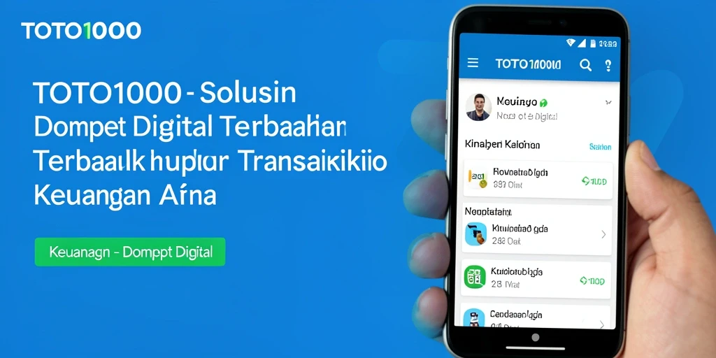 Antarmuka aplikasi TOTO1000 yang intuitif dan menarik.